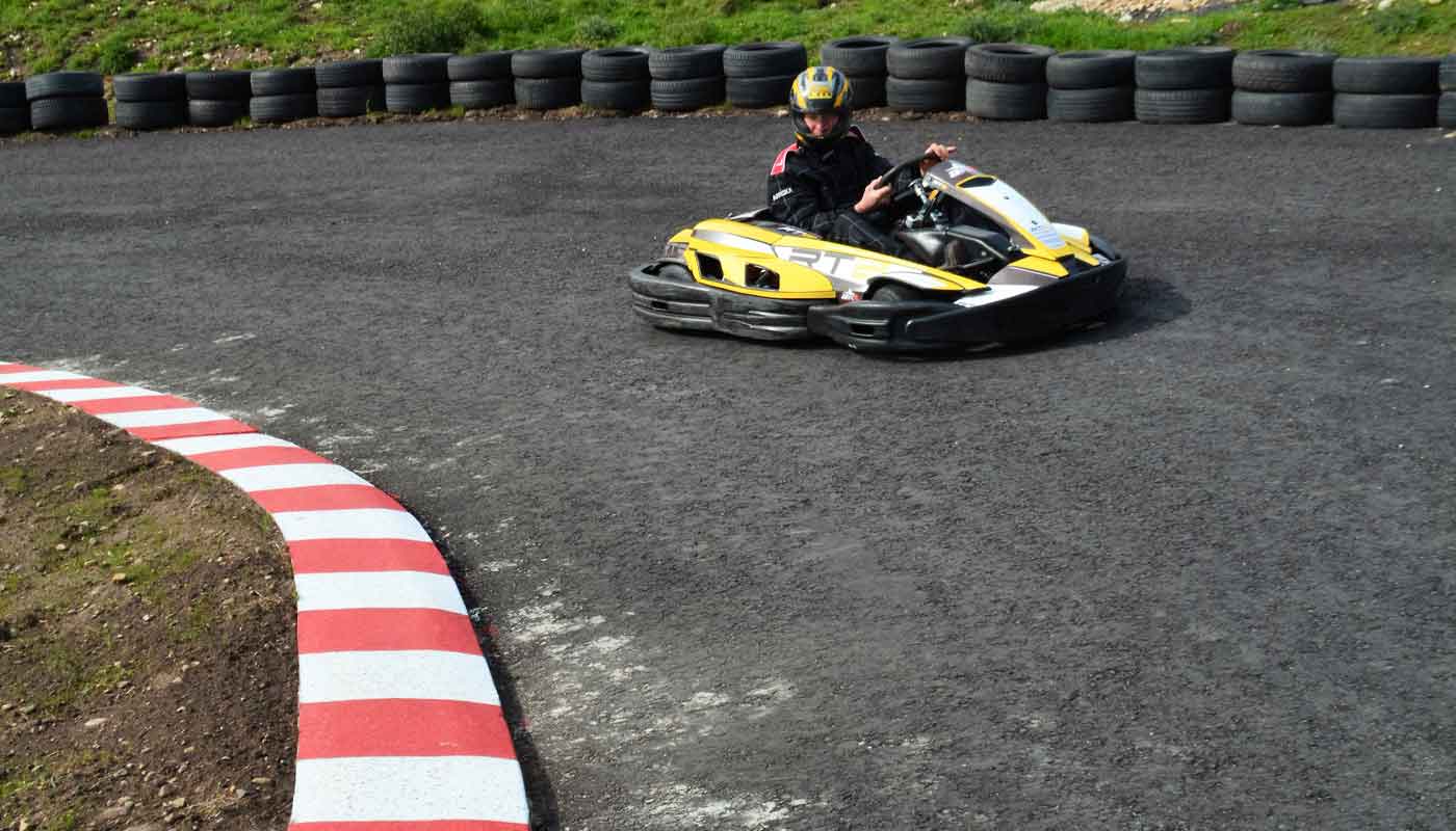 racercloseup Aviemore Kart Raceway